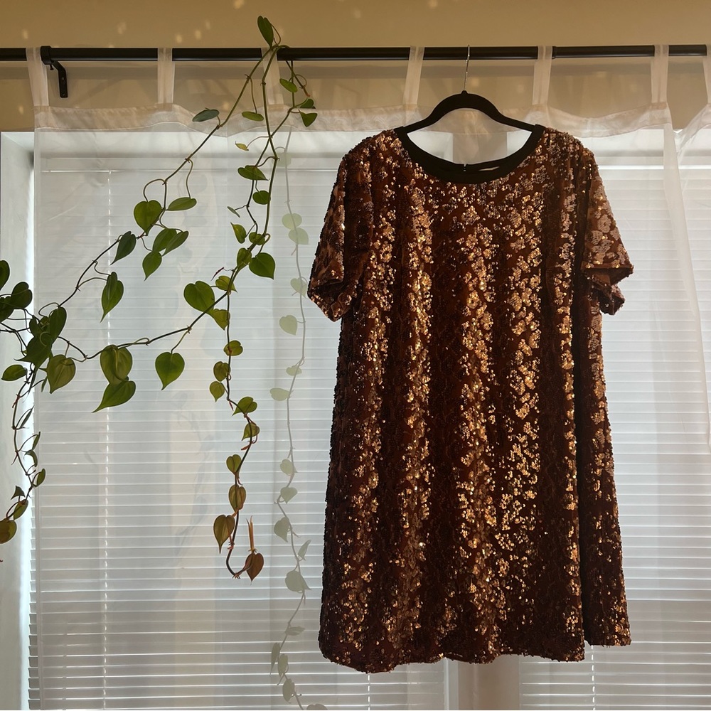 Anthropologie Sequin Cocktail Dress